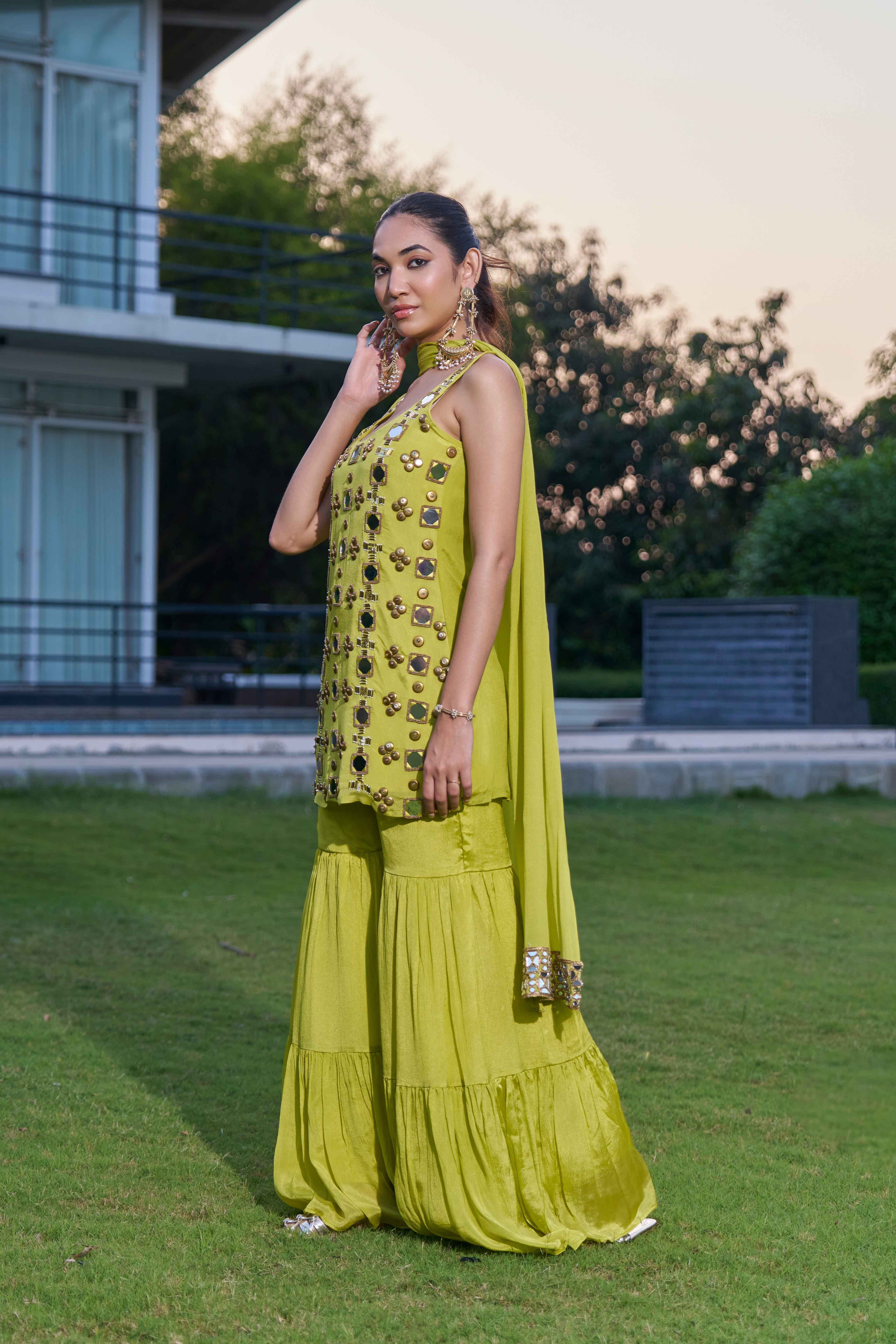 Yamika suit Green